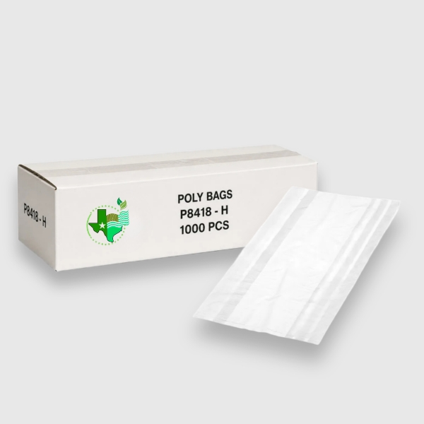 [1,000ct] Poly Bags 8″ x 4″ x 18″
